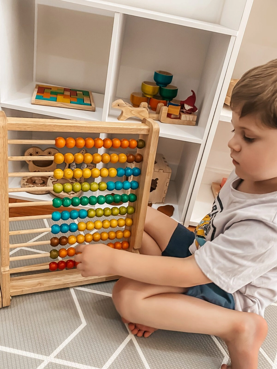 Telraam – houten educatief speelgoed tellen en rekenen - Afbeelding 3